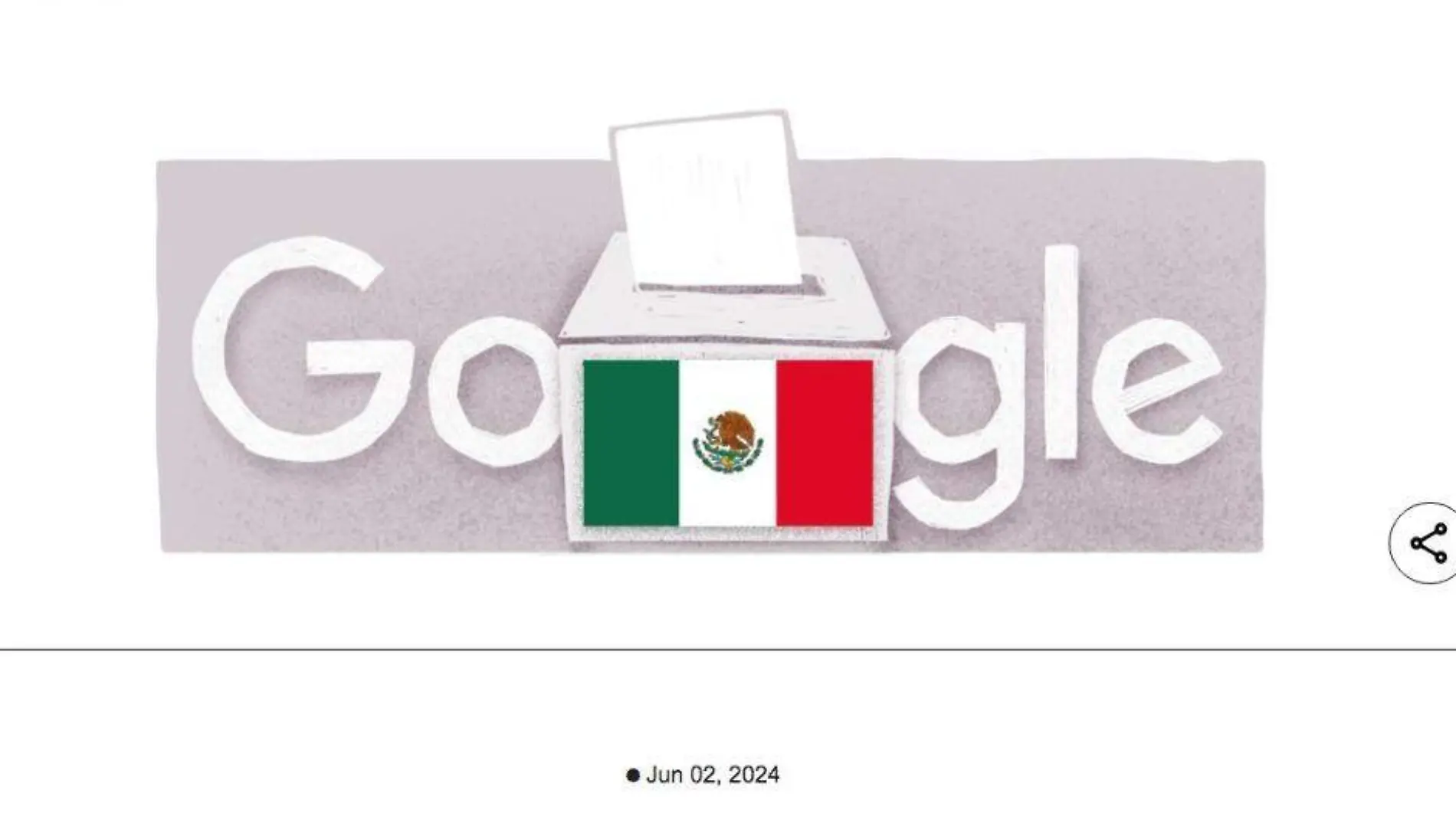 Doodle de google elecciones 2024 